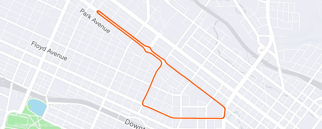 Map of the activity, Zwift - Tempo on The Fan Flats in Richmond