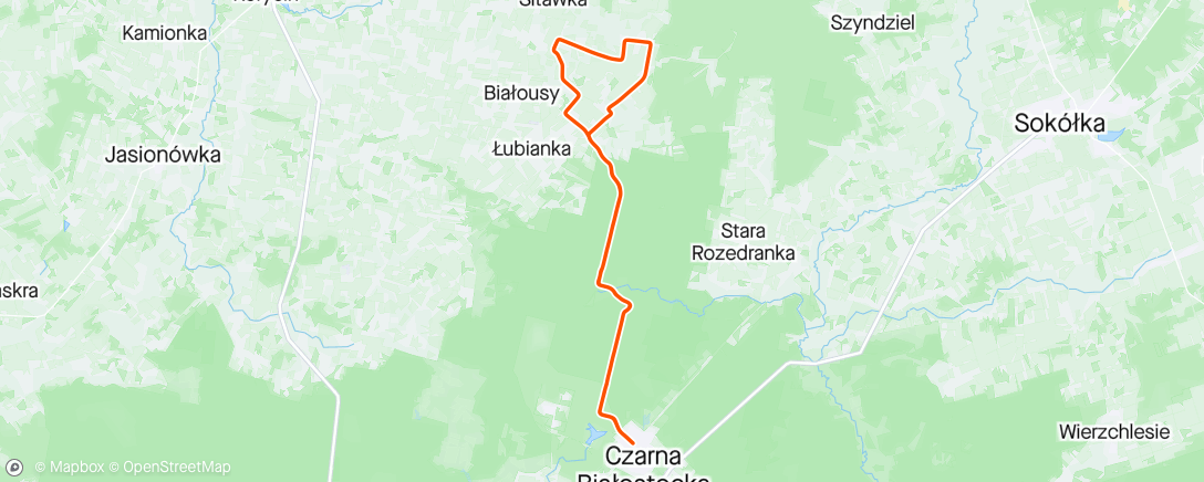 Map of the activity, Rudawka, nowy squadrat #9