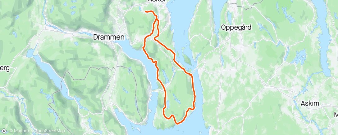 Map of the activity, Hurumlandet rundt