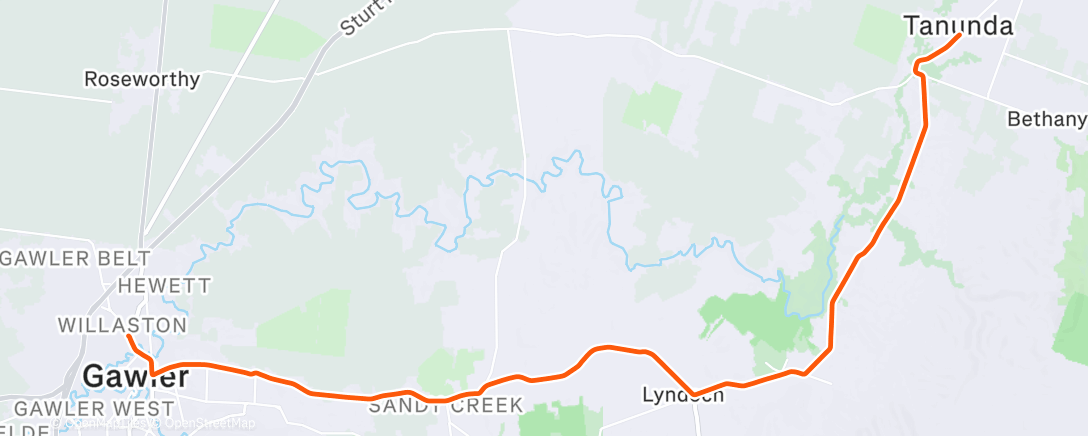 Map of the activity, Bici