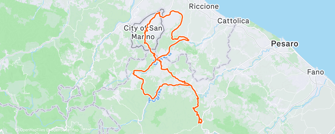 Map of the activity, Morning Ride
