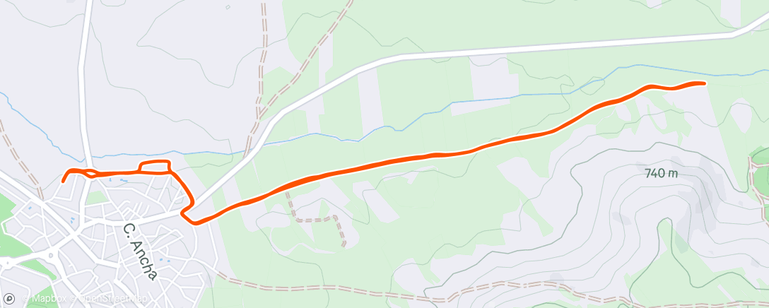 Map of the activity, Carrera de mañana