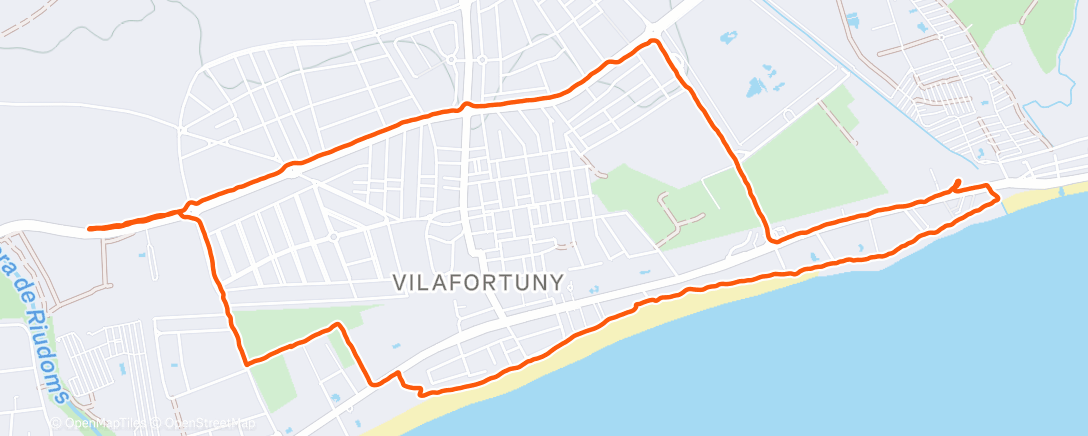 Map of the activity, Morning Walk