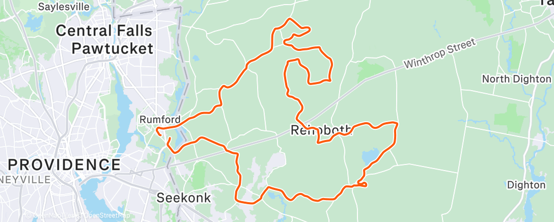 Map of the activity, Morning Ride