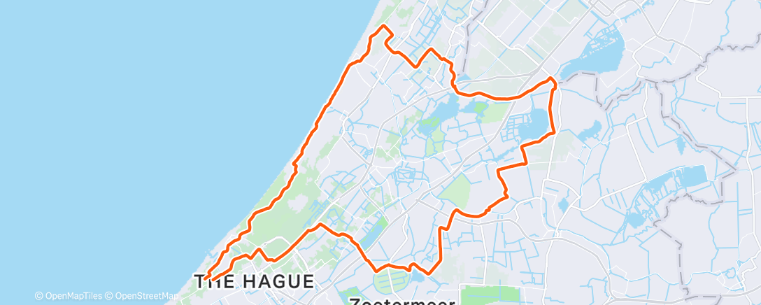 Map of the activity, Sociale rit met Nick 😀