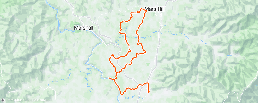 Map of the activity, Mars Hill for pseudo recovery.