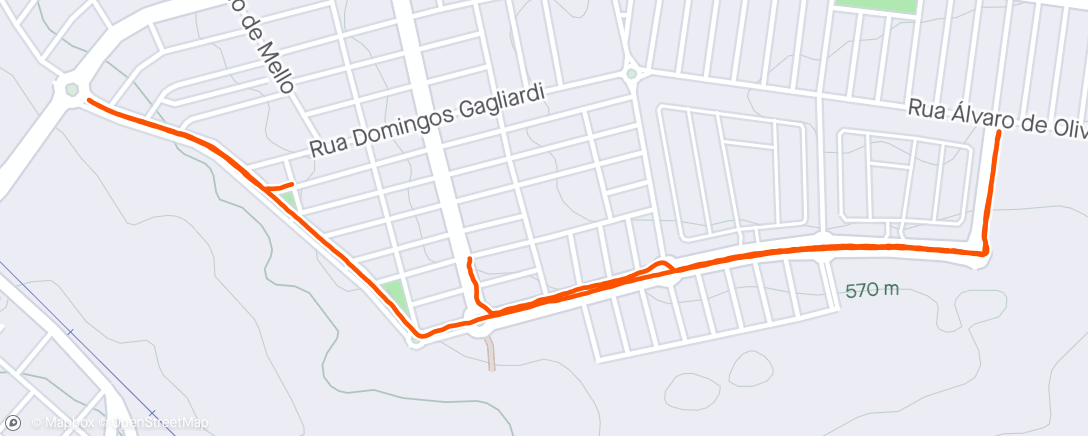 Mapa da atividade, Caminhada matinal