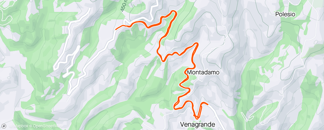 Map of the activity, Vado in giro