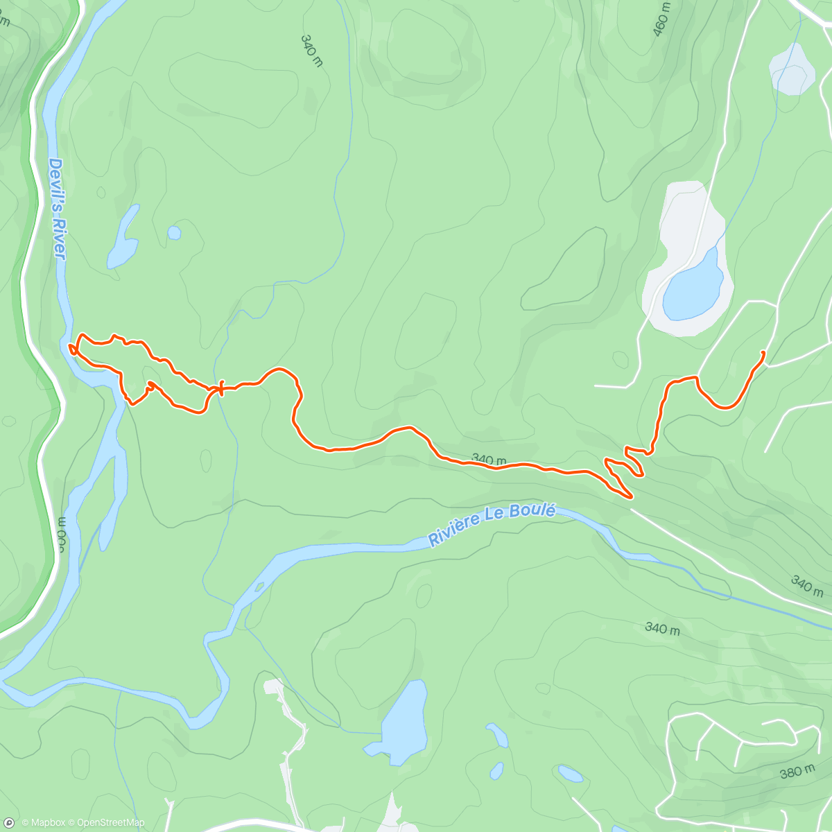 Mapa de la actividad, Balade pour faire découvrir le jardin aux Craponnois