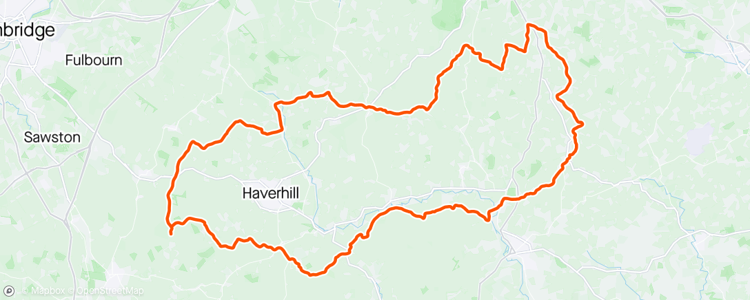 Mapa da atividade, Lovely Lavenham Loop