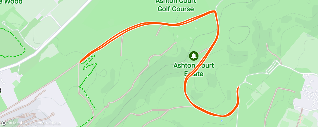 Mapa da atividade, Another Ashton Court parkrun