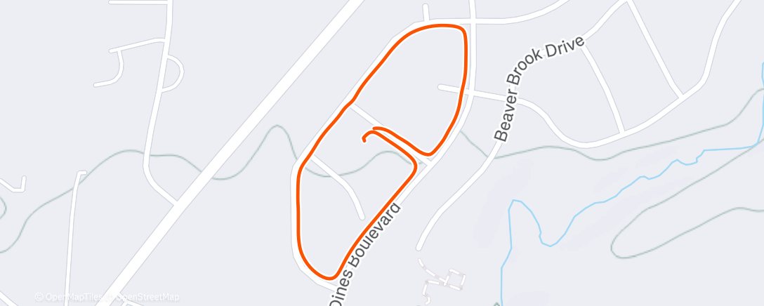 Map of the activity, Afternoon Walk