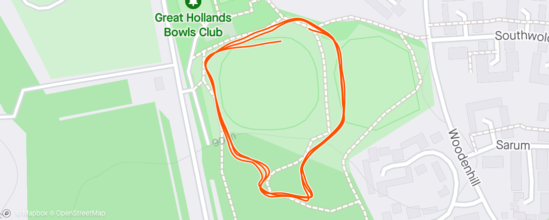 Map of the activity, Junior parkrun with G+L