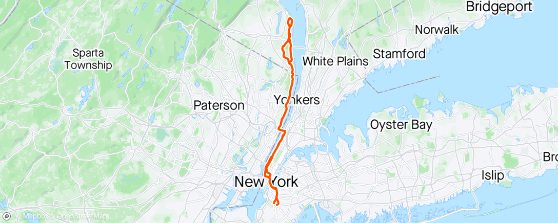 Map of the activity, Rockland loop