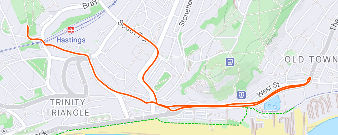 Map of the activity, Standard  rush