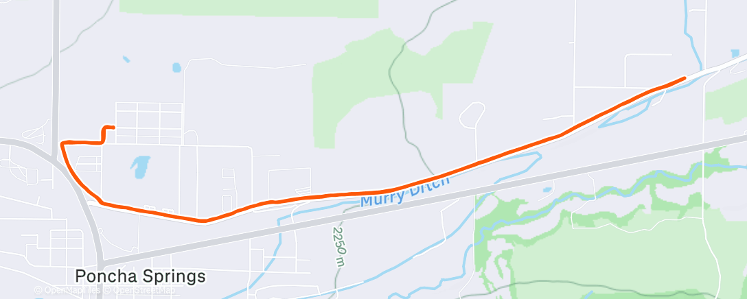 Map of the activity, in the darkness with my headlamp