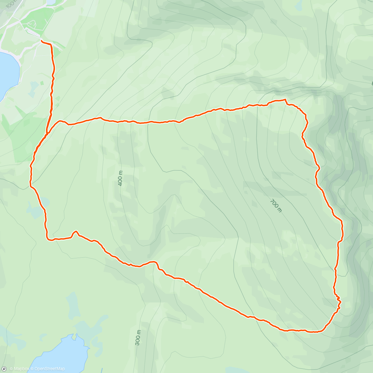 Map of the activity, Scafell and Slight Side