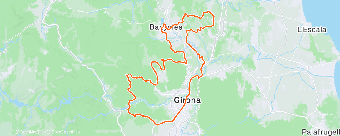 Карта физической активности (Cycling)