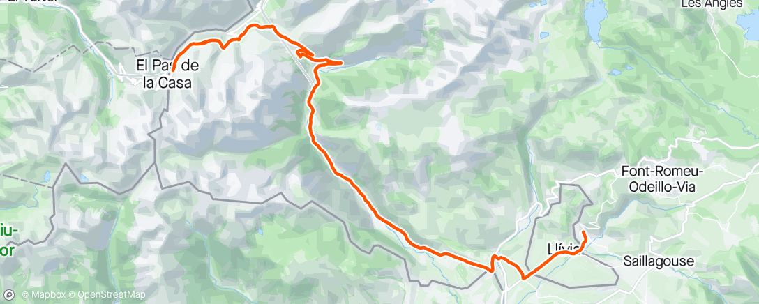 Map of the activity, Andorra 5