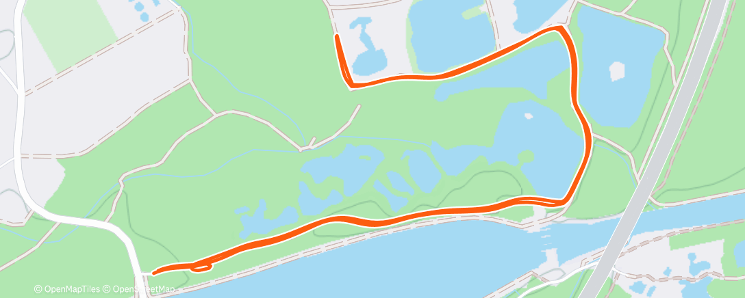 Map of the activity, Lauf am Nachmittag😏