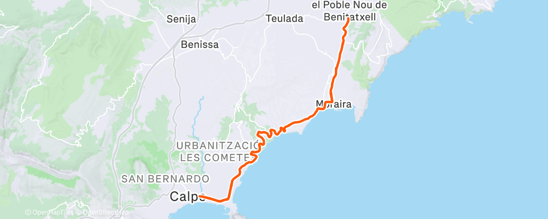 Map of the activity, ランチタイム ライド