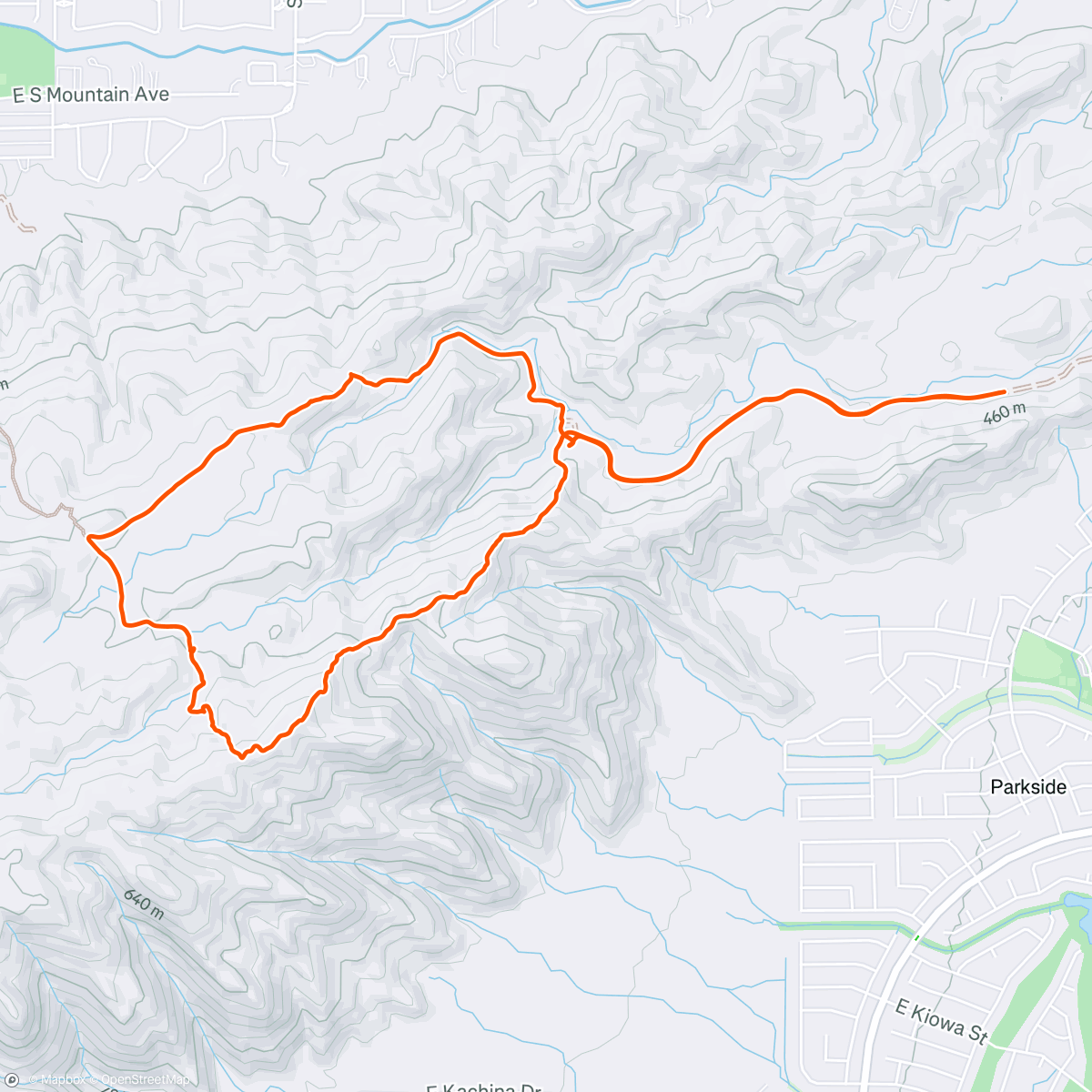 Map of the activity, Morning Hike