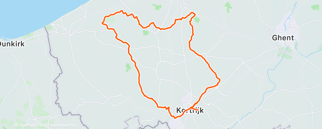 Map of the activity, Morning Ride