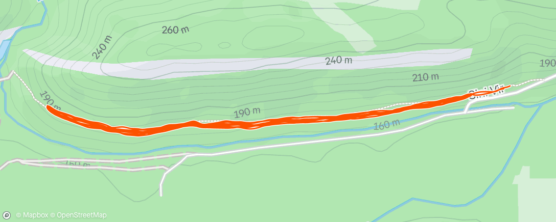 Map of the activity, Lunch Run