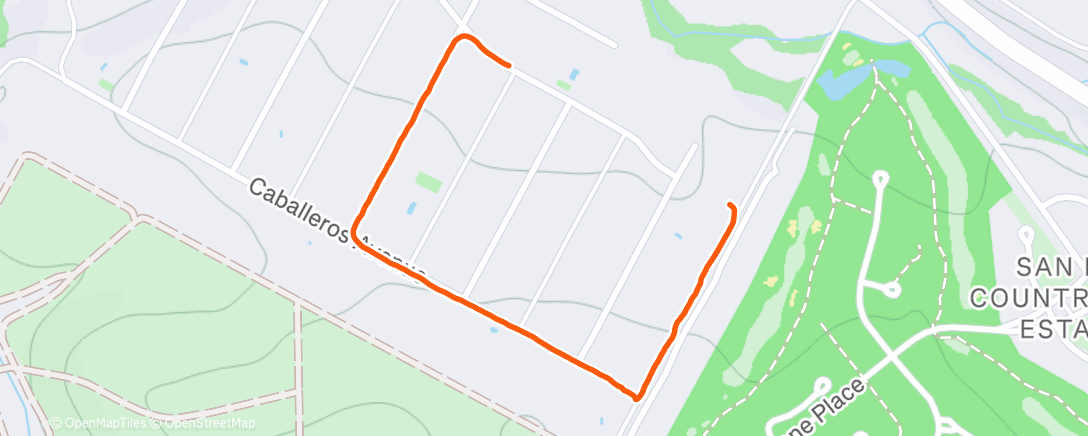 Map of the activity, Morning Walk