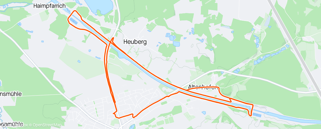 Mapa da atividade, Langer Lauf (Uhr unterwegs verreckt)