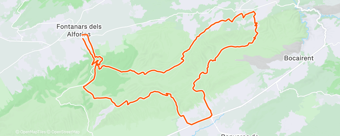Карта физической активности (Bicicleta de montaña matutina)