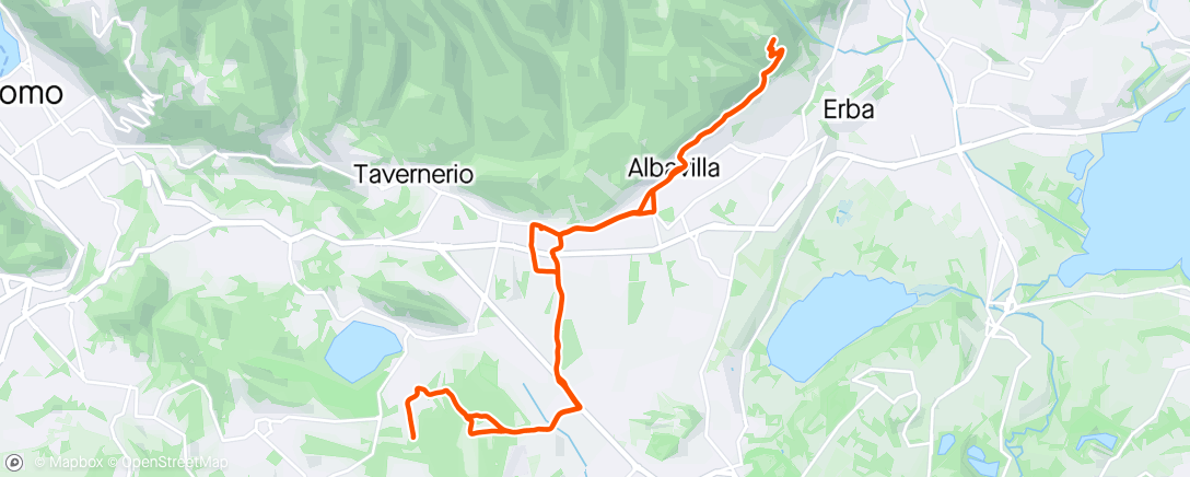 Map of the activity, Gravellatina all'alba