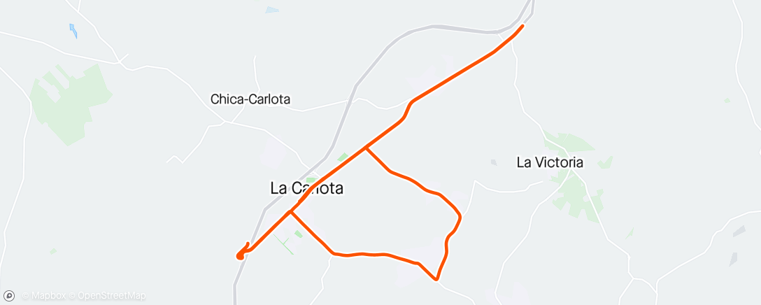 アクティビティ「Bicicleta por la tarde」の地図