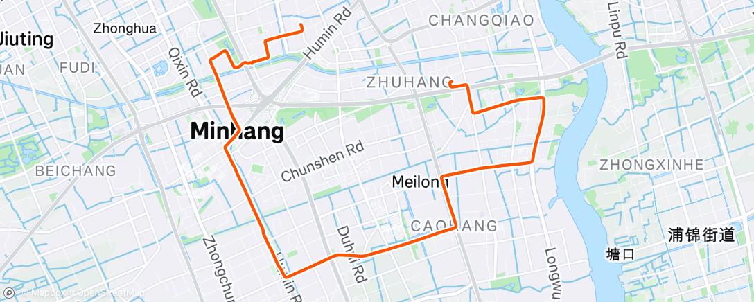 Map of the activity, Afternoon Ride