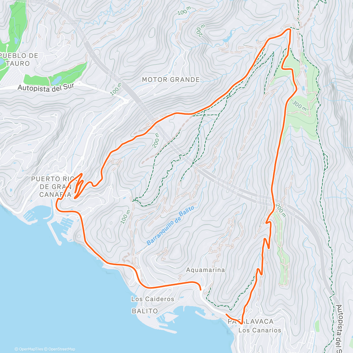 Map of the activity, Afternoon Ride