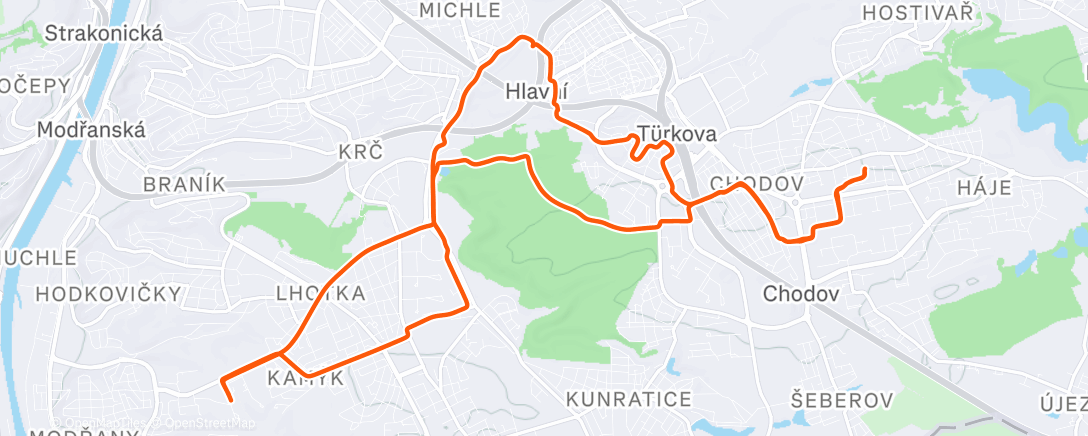 Map of the activity, Morning Ride