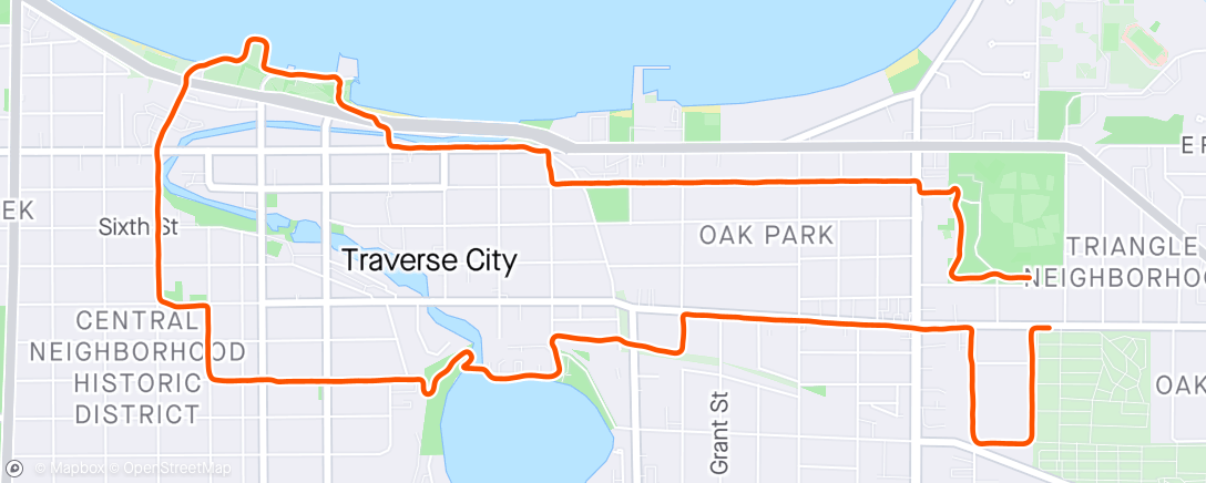 Map of the activity, Friday Run ft. Mr. Worldwide