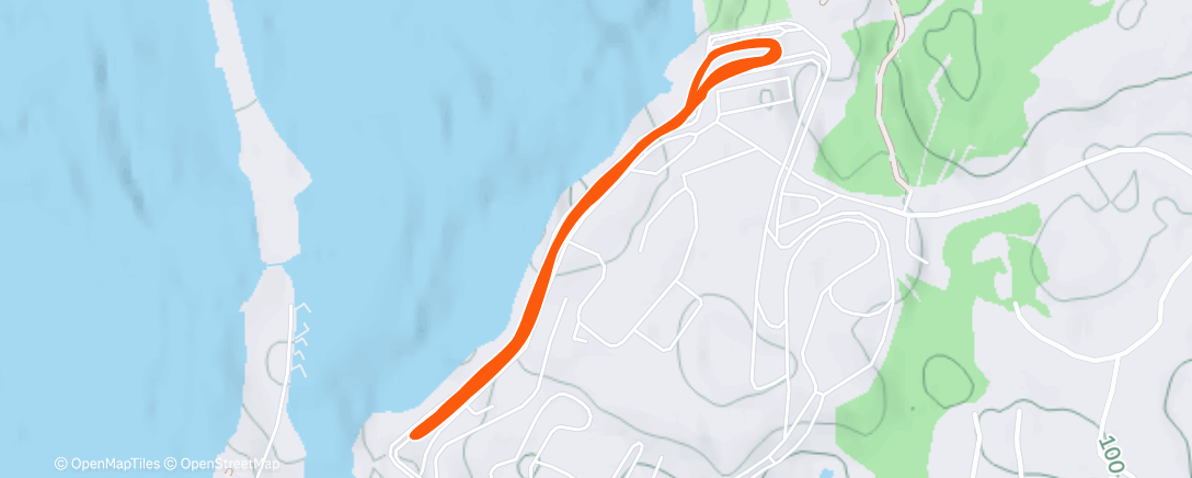 Map of the activity, Северный лыжный заезд (после обеда)