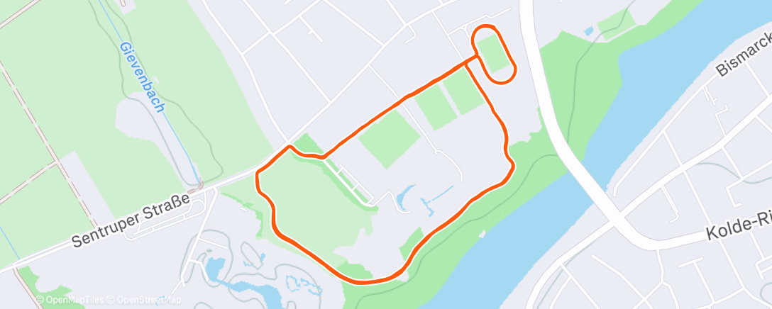 Карта физической активности (Lauf am Mittag)