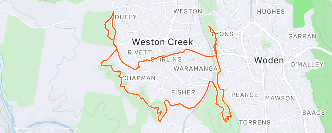 Map of the activity, 5 trigs
