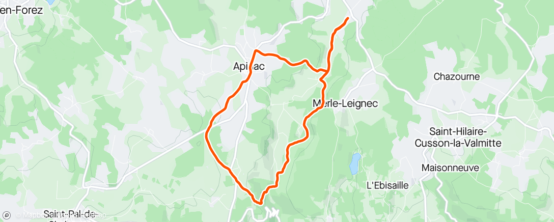 Map of the activity, Afternoon Trail Run