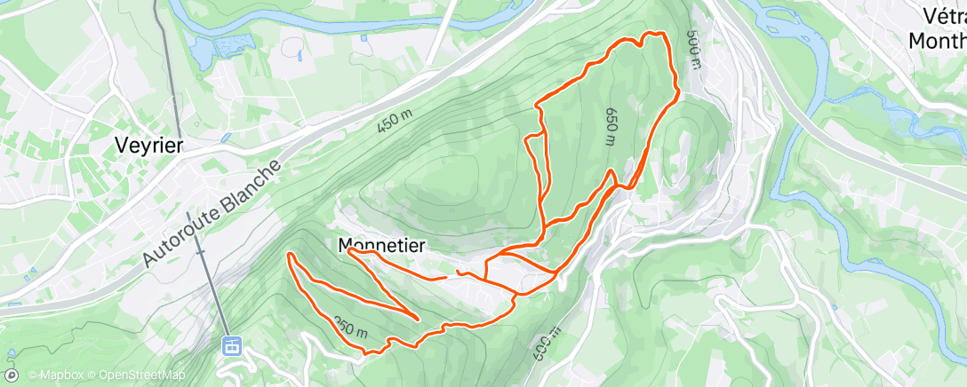 Map of the activity, E-ENDURO - Salève + Petit-Salève