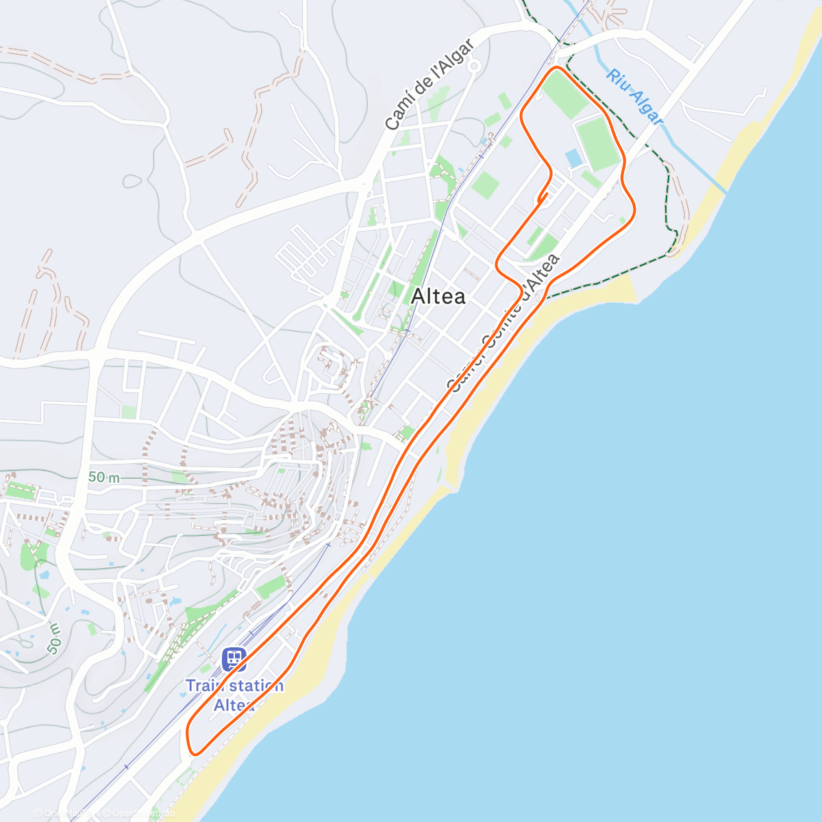 Карта физической активности (Corrida Altea 🥉)