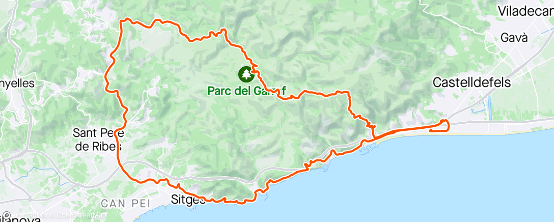 Map of the activity, 23/03/2024 Castelldefels
