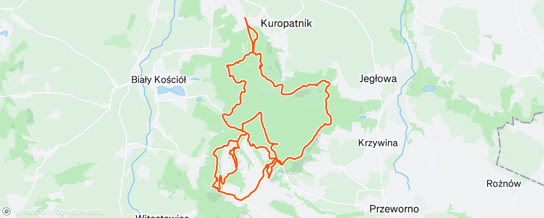 Map of the activity, Zarawieje ❄️ 🌤🙂