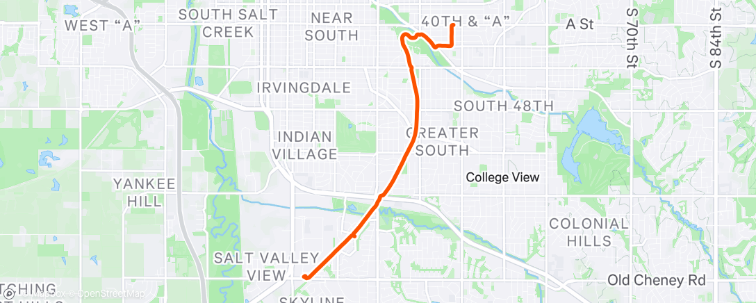 Map of the activity, Car to Oil Change / Bike to Home 🛢️
