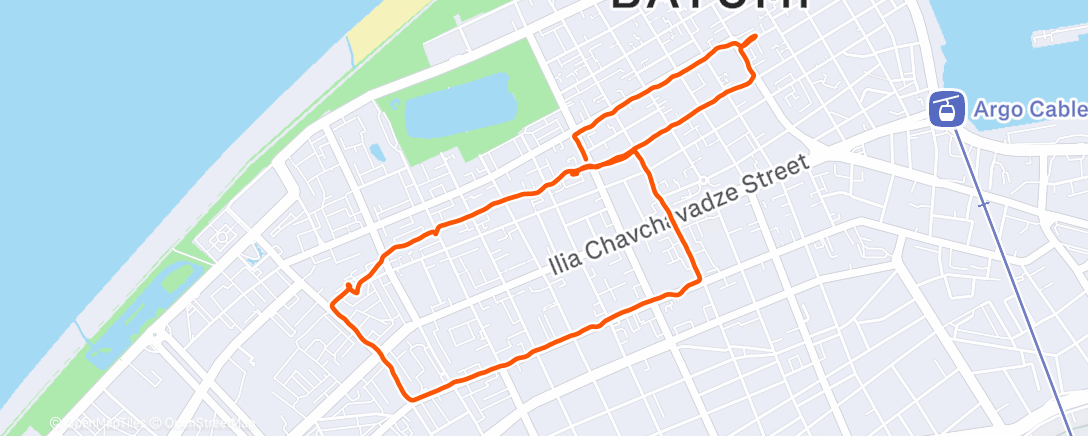 Map of the activity, Lunch Walk