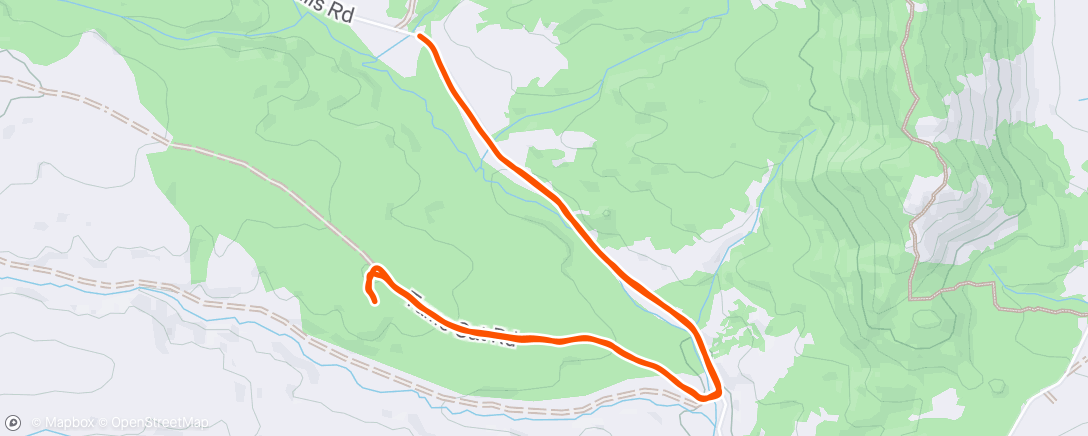Map of the activity, Morning Hike