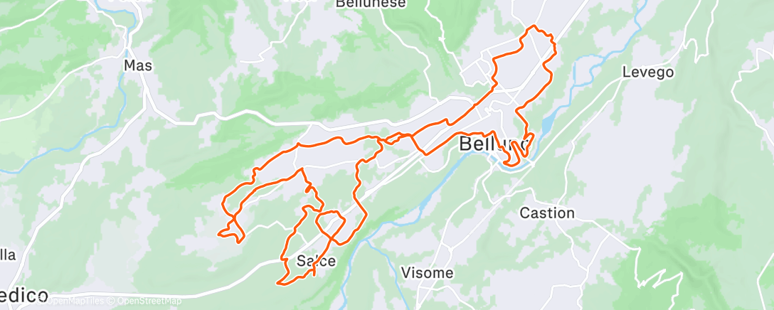 Map of the activity, Giro di capodanno 2026