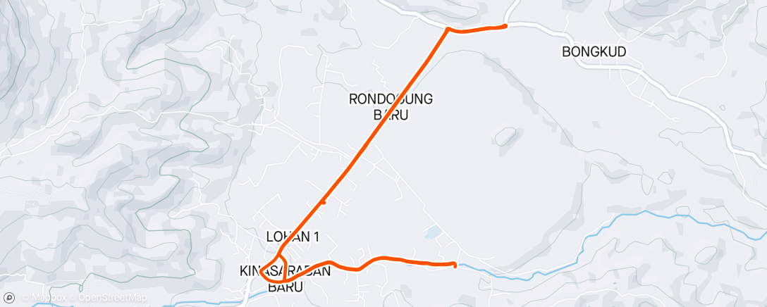 Map of the activity, Short Lunch Ride Ketupat Rendang Panas lit litt🔥🔥🤮